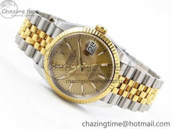 MiroTime 0205 DateJust 36 126233 Clean 1:1 Best Edition 904L Steel YG Stick Dial on SS YG Jubilee Bracelet VR Trendy 1501